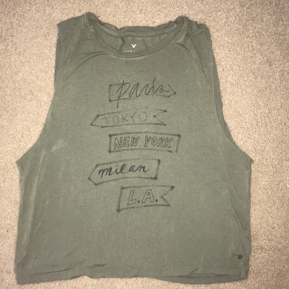 American Eagle “places” tank.